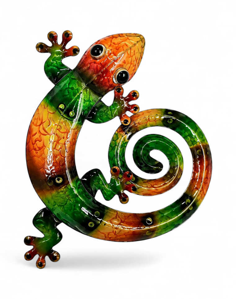 Applique Gecko Metal 30 Cm