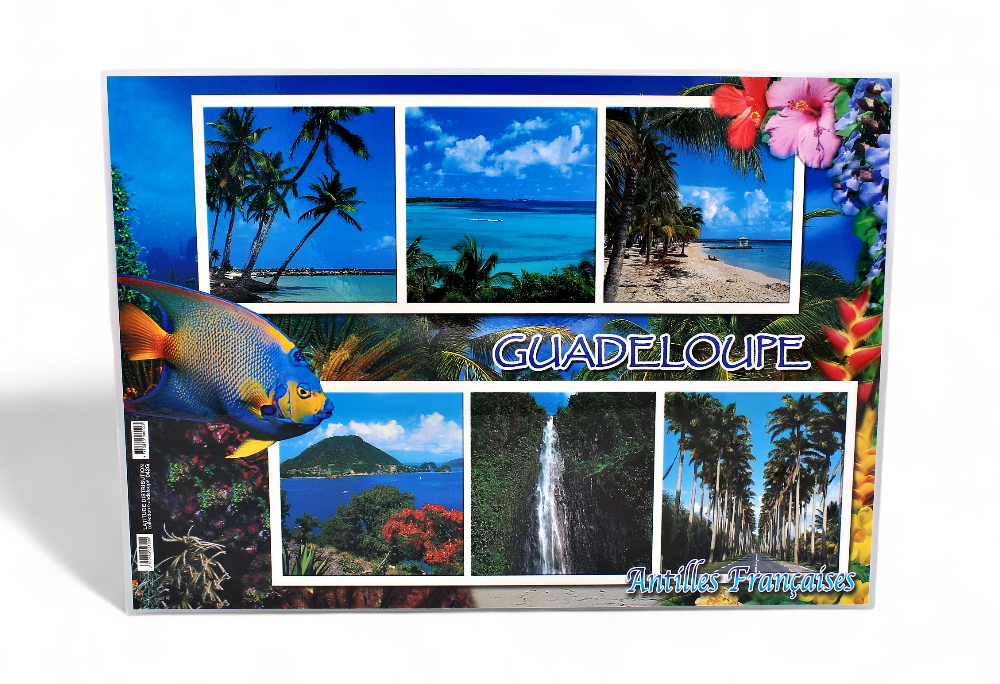 Set de Table GP Plage Cocotiers / Poisson + 6 Photos STG42