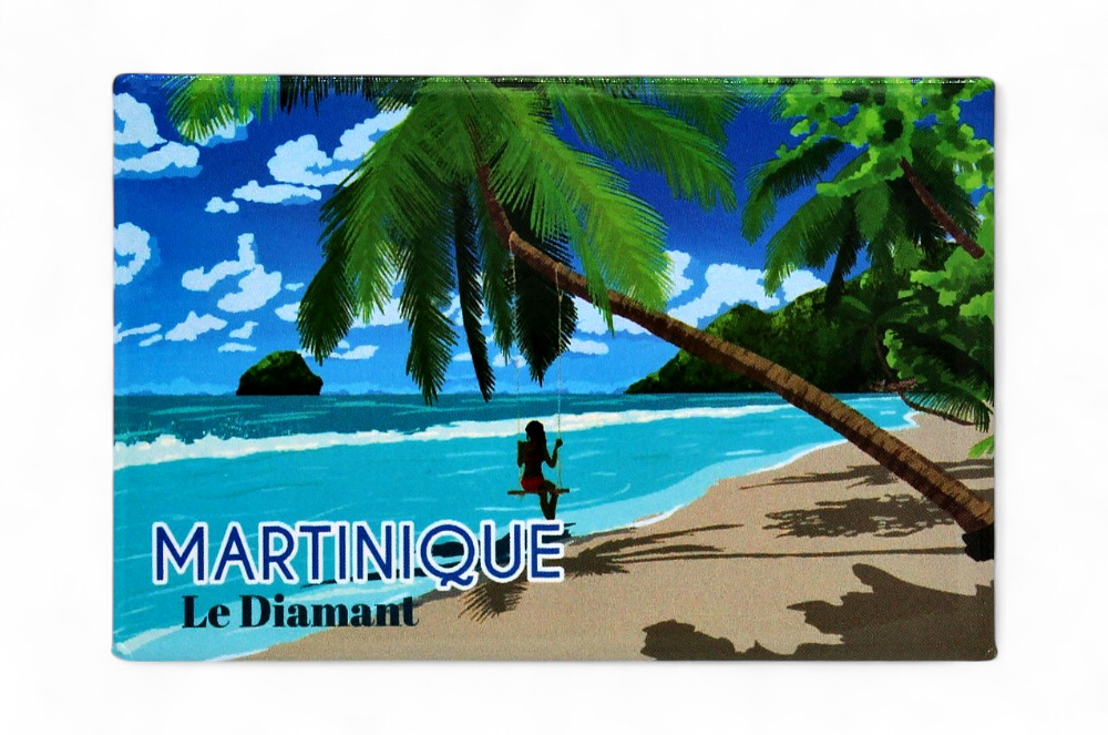 Magnet rectangle - illustration rocher du dimant MQ