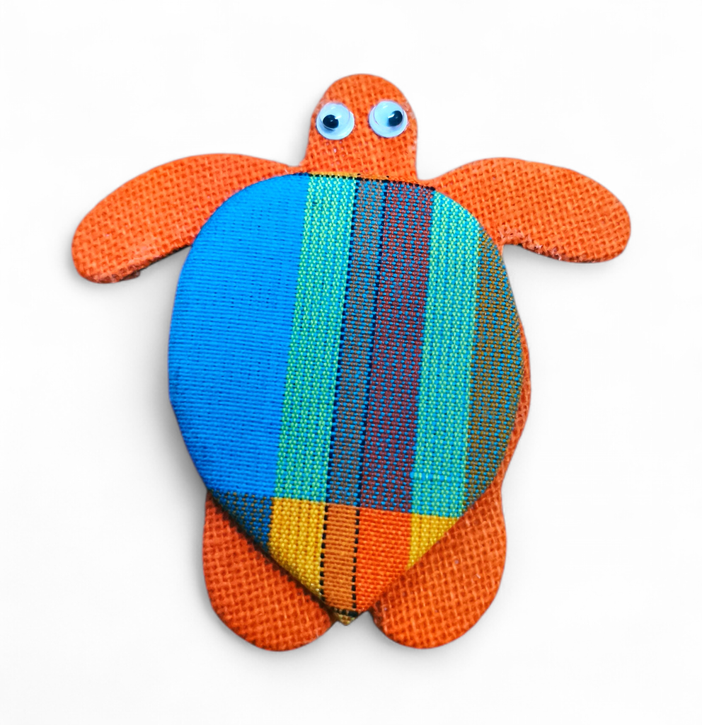 Magnet tissus madras tortue GP