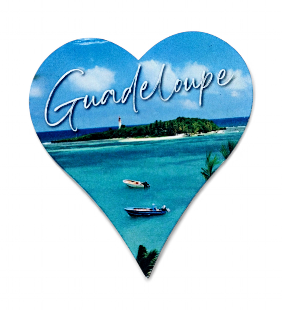Magnet MDF Cœur - L'îlet Gosier GP