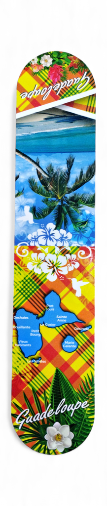 Magnet marque page madras - Carte et plage cocotier