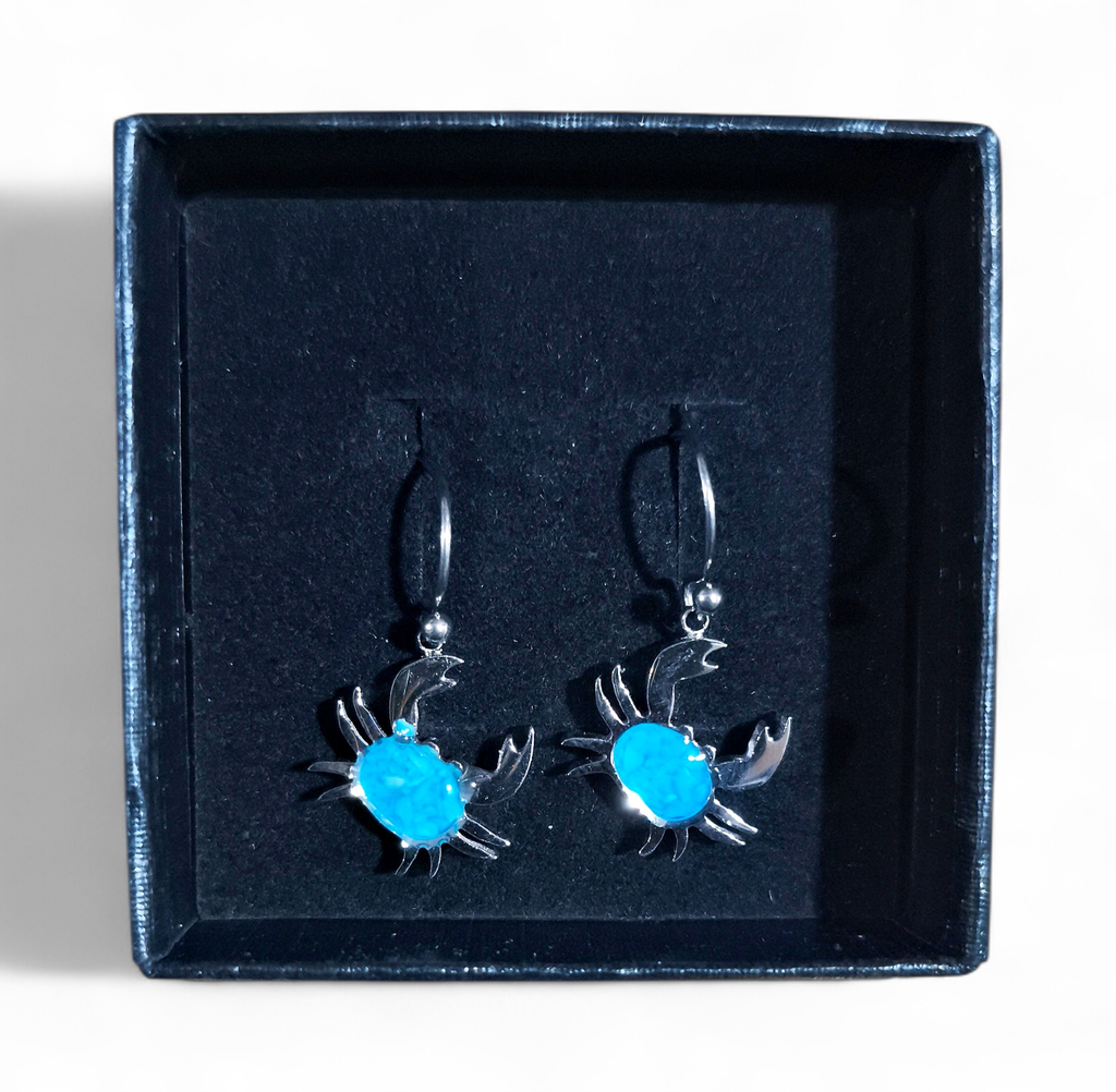 BO Acier inoxydable Sodalite Crabe bleu turquoise