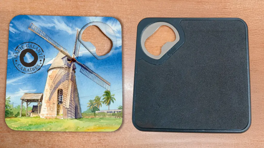 Dessous de verre décap's Marie Galante01 Moulin