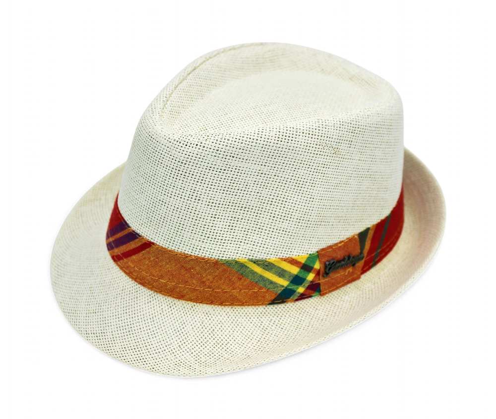 [11007] Chapeau Borsalino Bande Madras