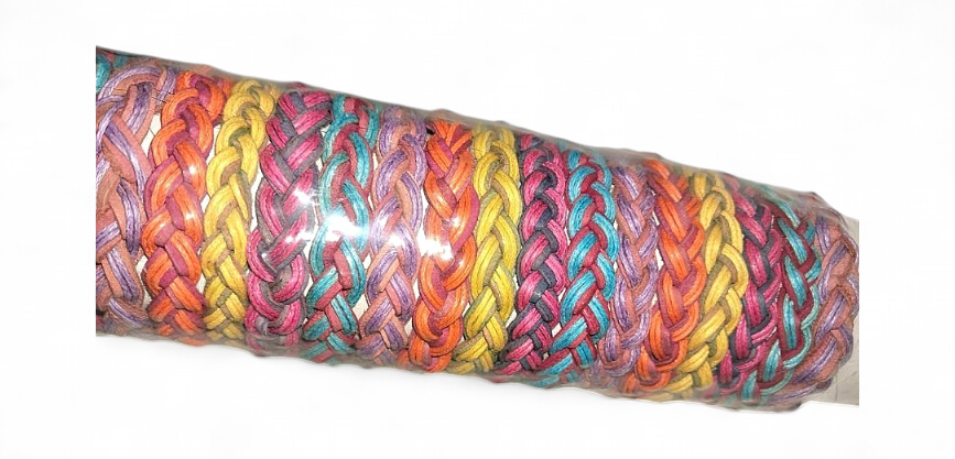 Bracelet Big Leather Rasta Colour