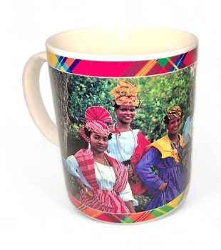 Mug Imprimé Dame En Madras