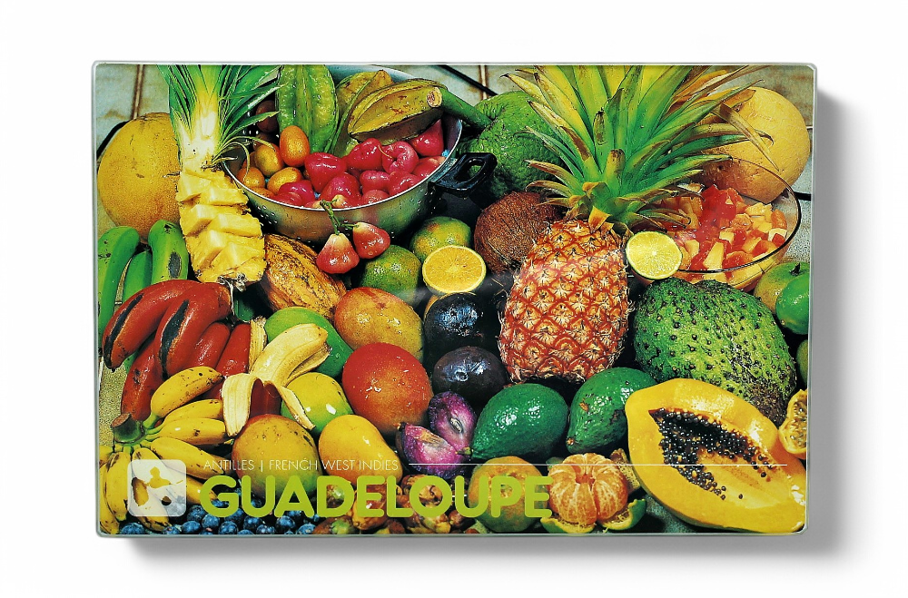 [35004] Planche à découper en verre - Fruits