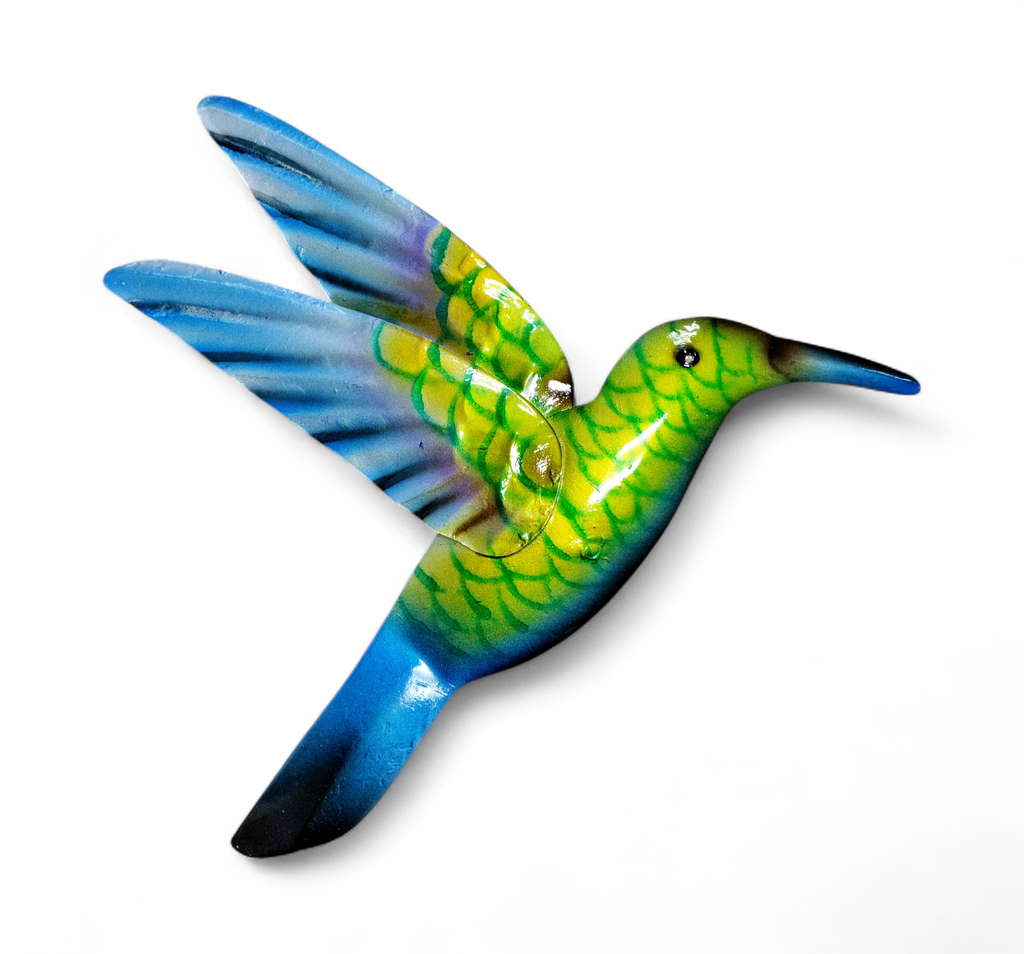 [45028] Applique Colibri Metal 15 Cm