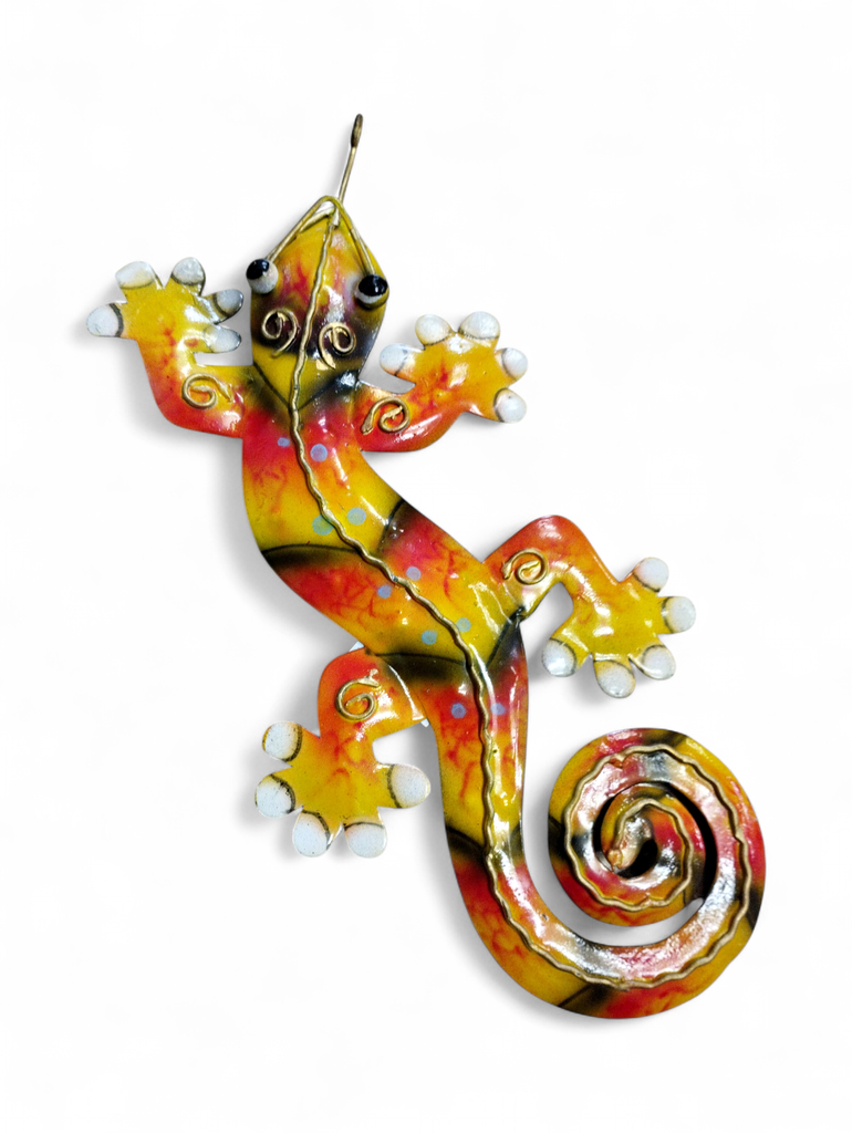 [45035] Applique Gecko Metal 20 Cm
