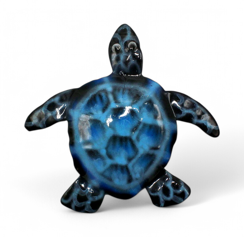 [45057] Applique Tortue Metal 10Cm