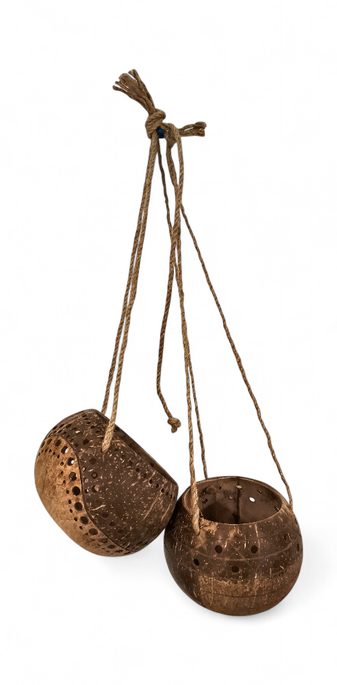[47017] Pot de fleur en coco suspendu