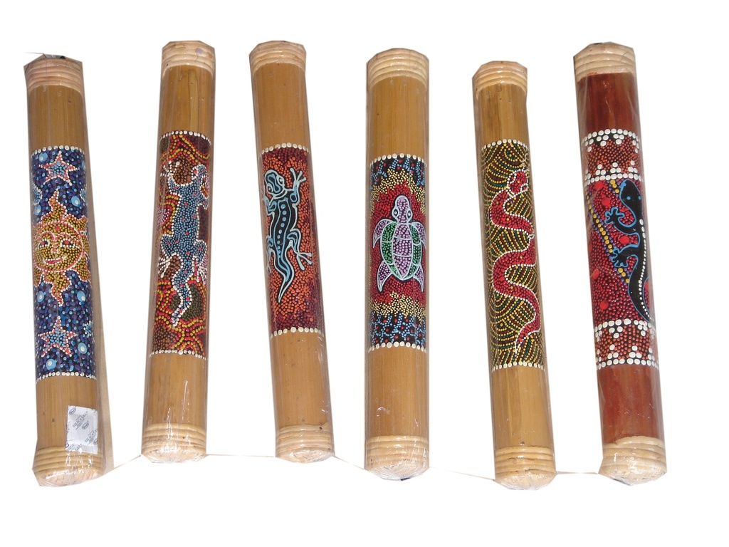 Bâton Pluie Décor Aborigène 40 Cm