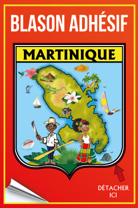 Cp Stick MQ Blason Orange Martinique 001