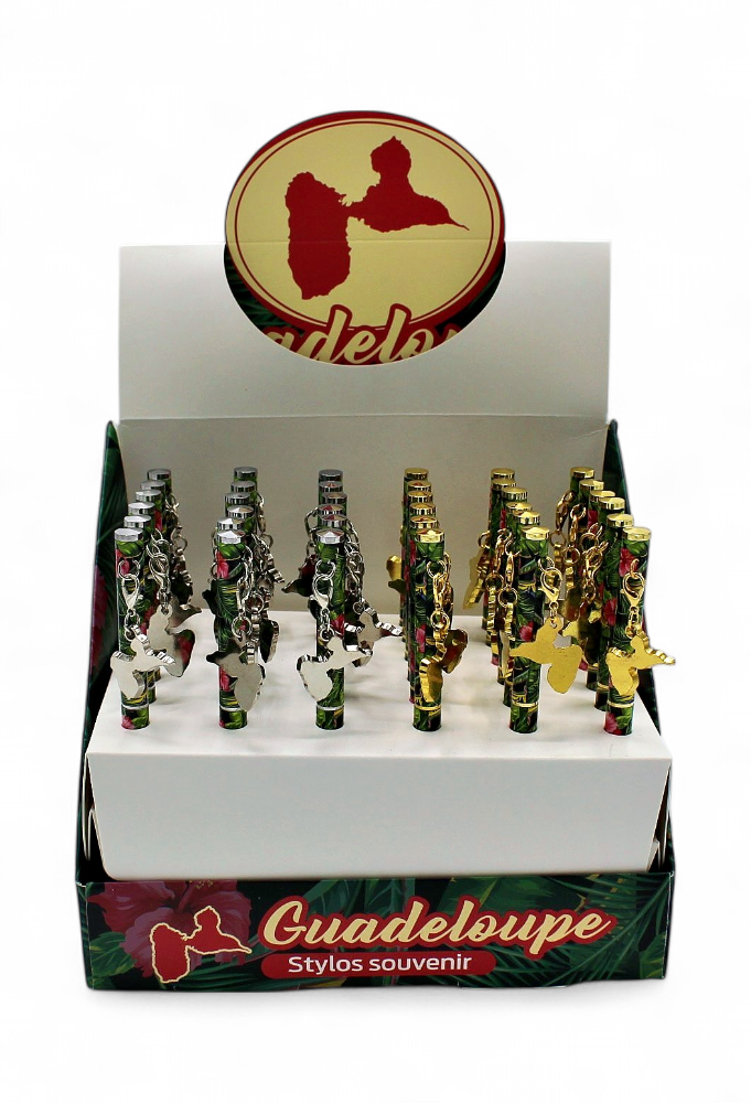 Stylo Bille Fleur Pendentif Carte