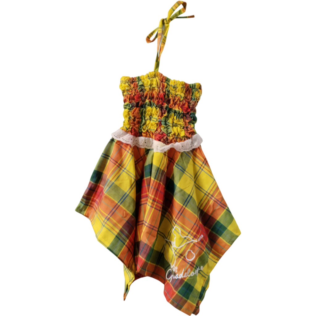 [72014] Robe enfant Pop Corn - Madras 2-5 ans Rima