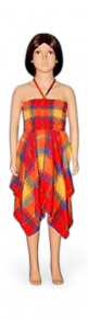 Robe enfant Pop Corn - Madras 6-10 ans Rima