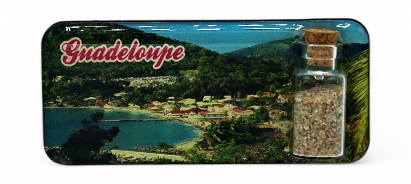 Magnet Epoxy Rectangle Avec Bouteille Deshaies GP
