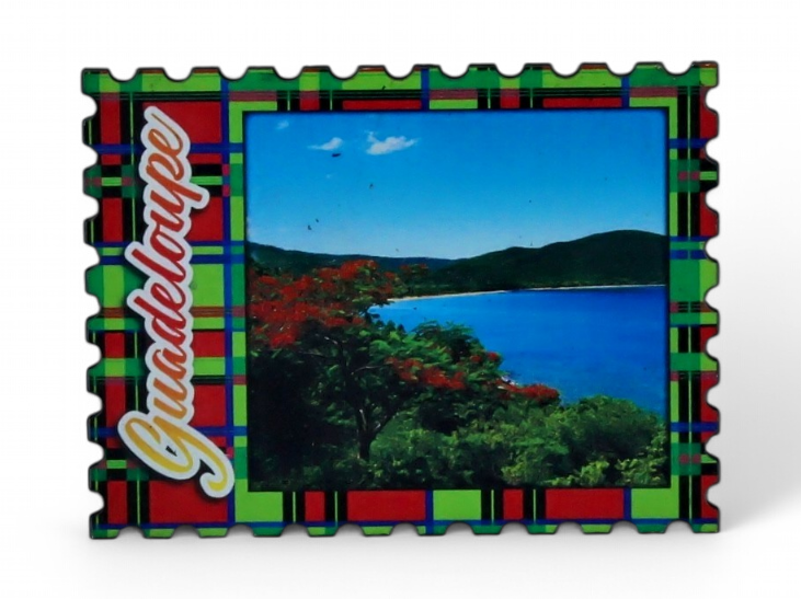 Magnet Bois Timbre Madras Deshaies GP