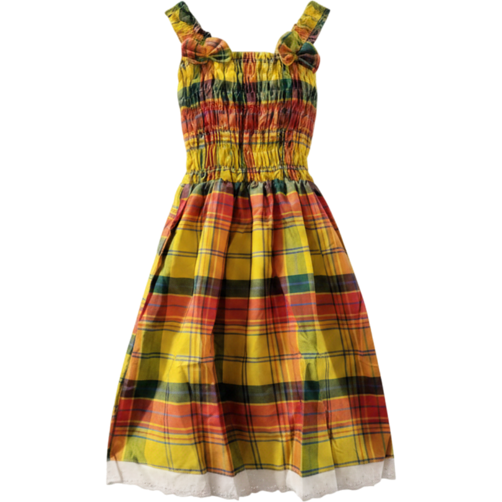 [72011] Robe enfant Tube - Madras 6-10 ans Rima