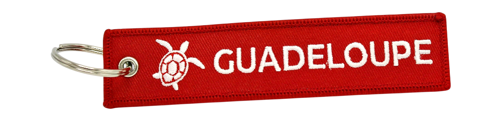 Porte-Clé Flamme Rouge Brodé 