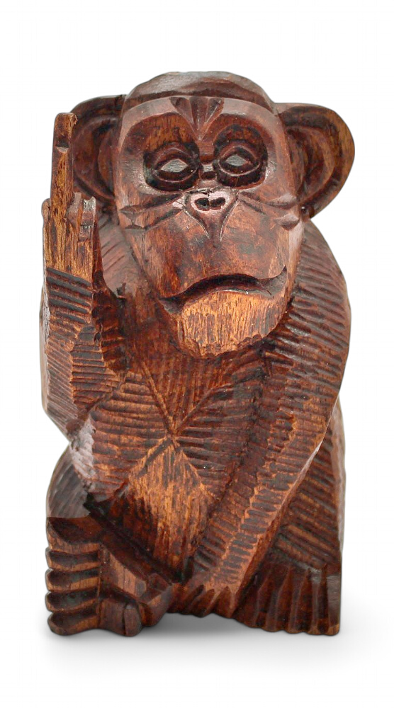 Sculpture Singe Doigt d'honneur 15 cm