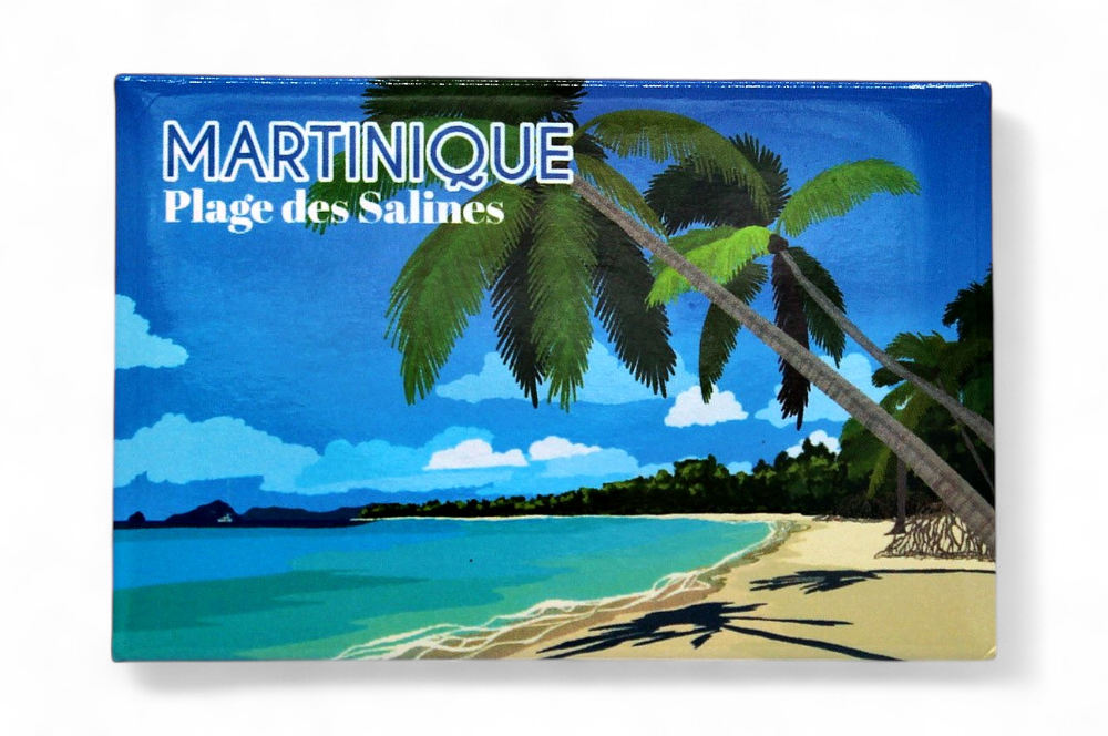 Magnet illustration Plage des salines MQ