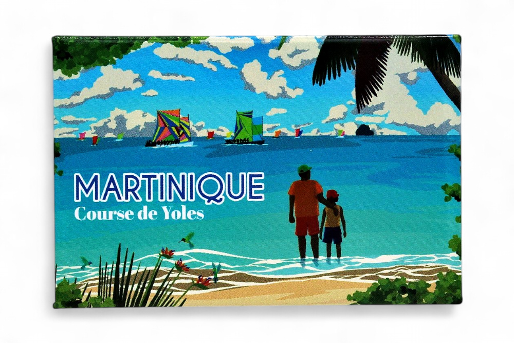 Magnet rectangle - illustration Course de Yoles MQ