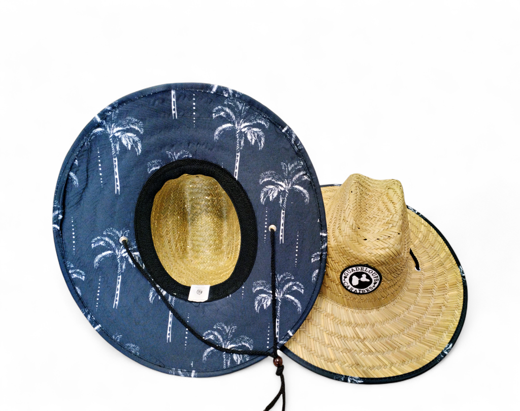[11039] Chapeau en paille Design Cocotier
