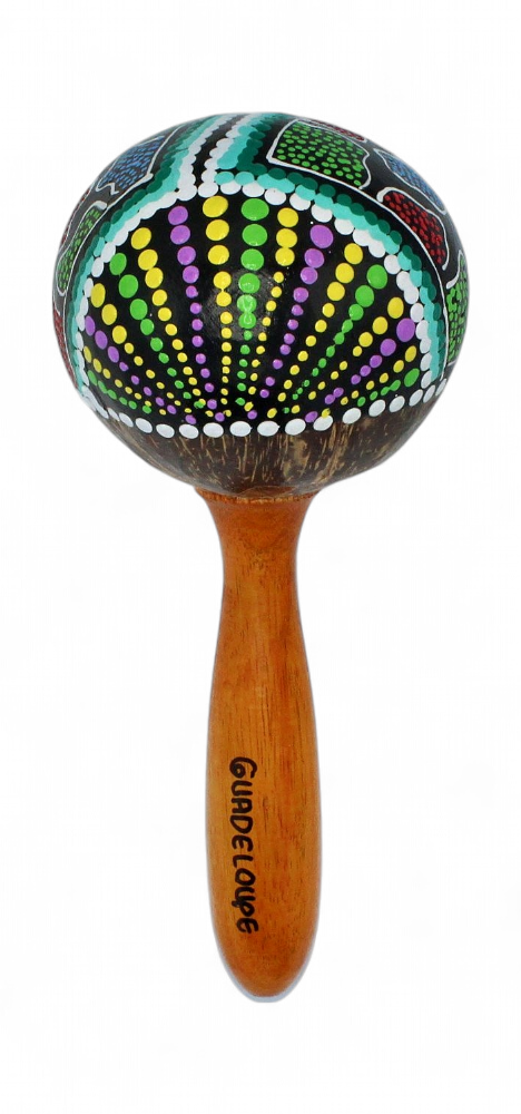 Maracas semi peint abstract