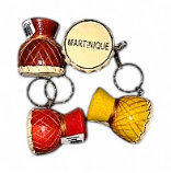 Porte clef bois gwoka