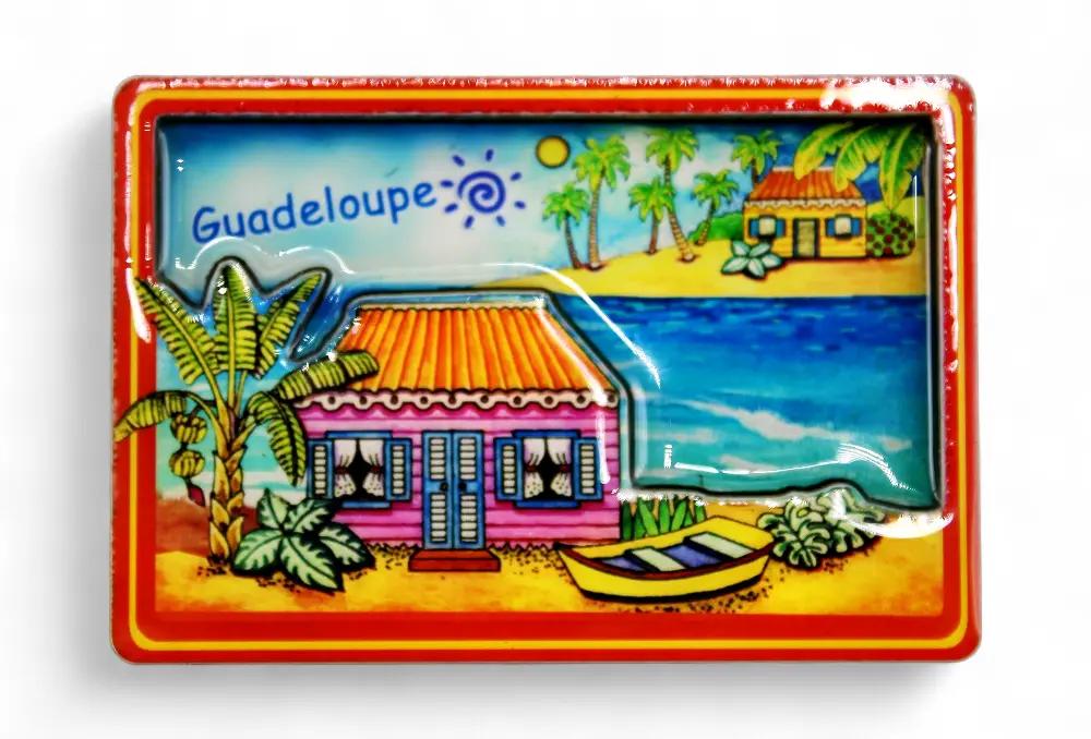 Magnet MDF Plage et Kaz Créole