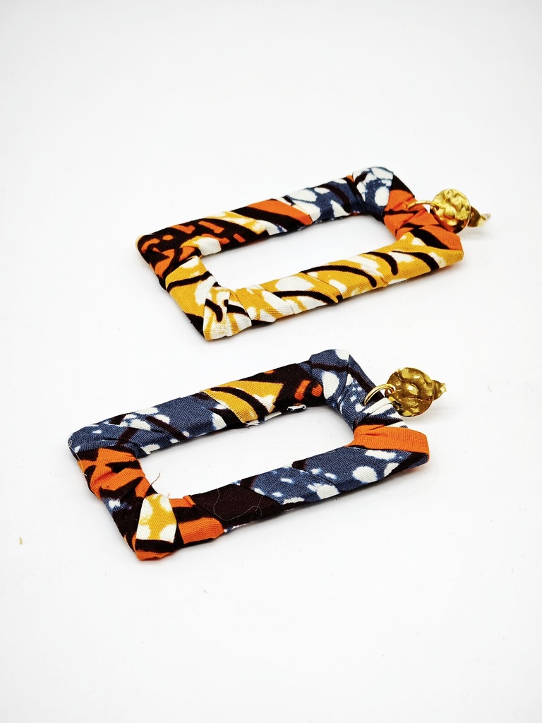 Boucle D'oreille Wax rectangle