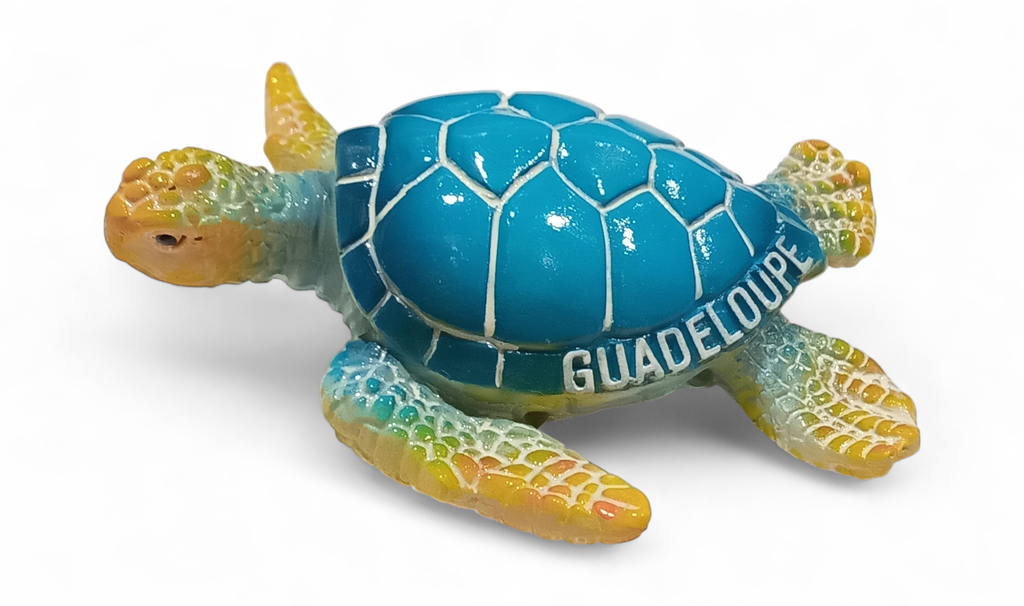 [46055] Figurine Résine Tortue Bleu nom île