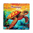 Set de 4 dessous de verre tortue relief