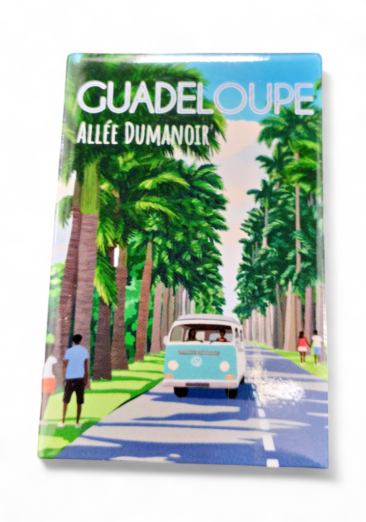 [15329] Magnet rectangle - Illustration Allé du manoir GP