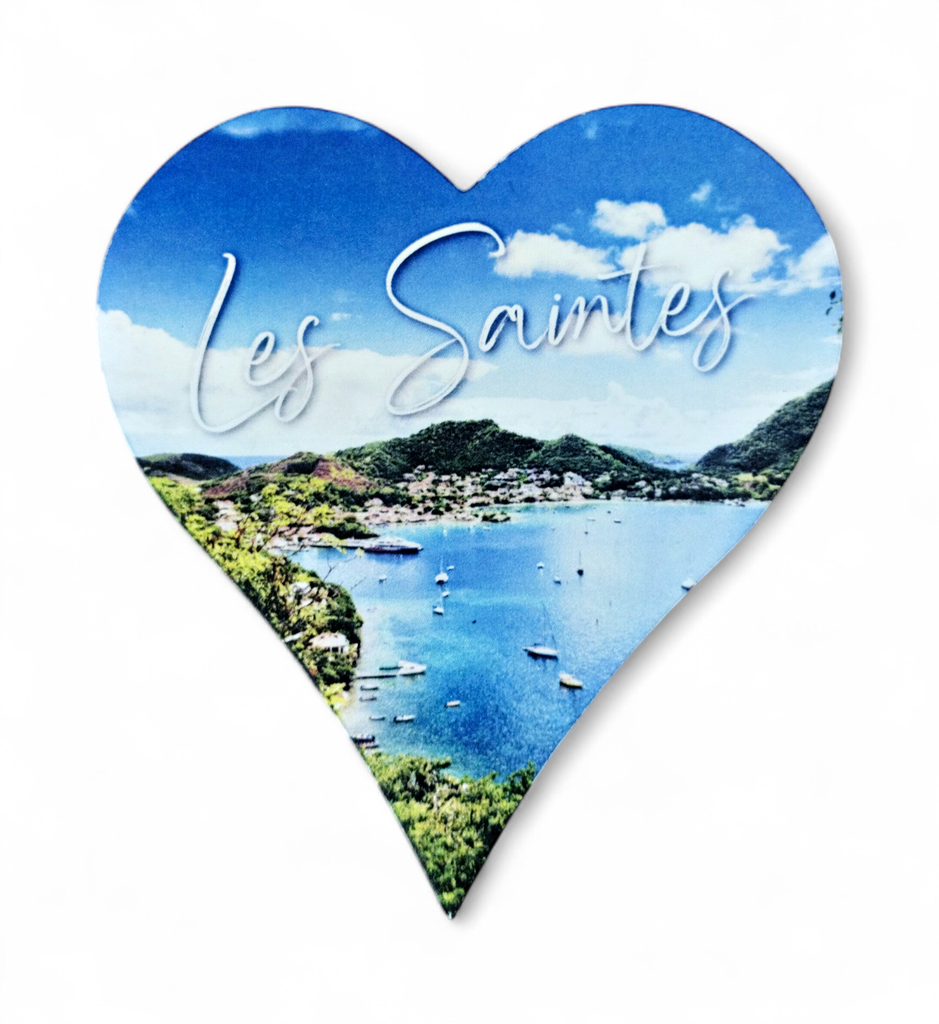 Magnet MDF Cœur - La baie des saintes