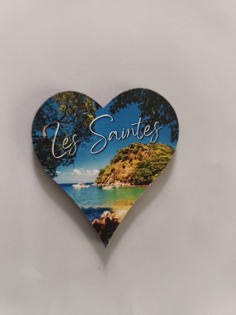 Magnet MDF Cœur - Le pain de sucre, Les Saintes