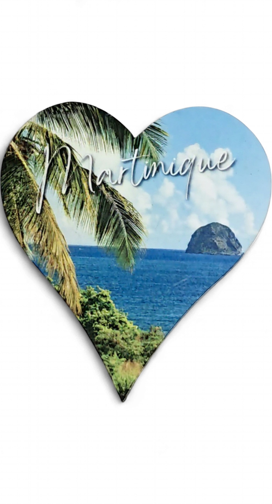 Magnet MDF Cœur - Le rocher du Diamant MQ