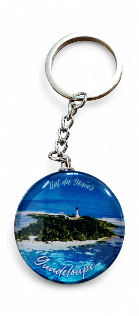 Porte-clé Verre - Ilet du Gosier GP