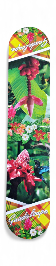 [15404] Magnet marque page madras - Colibri et fleur 
