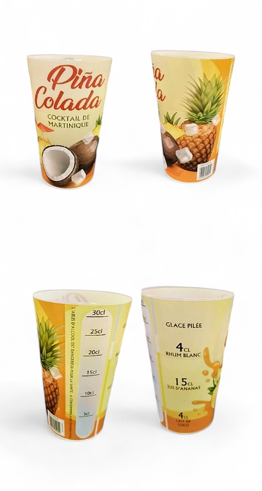 [37036] Ecocup 33cl Cocktail Pina Colada