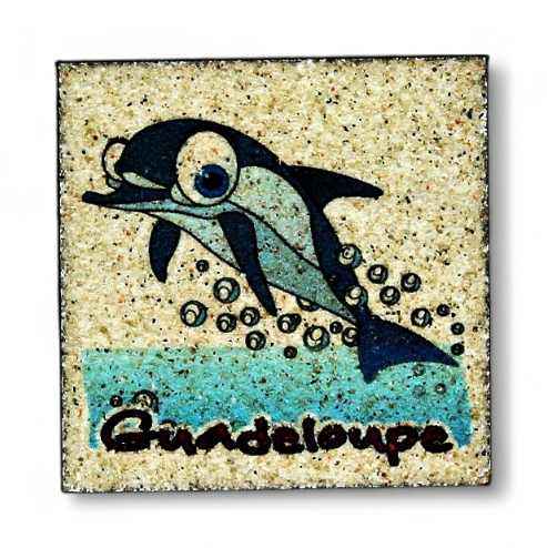 [15140] Magnet Sable Dauphin Cartoon