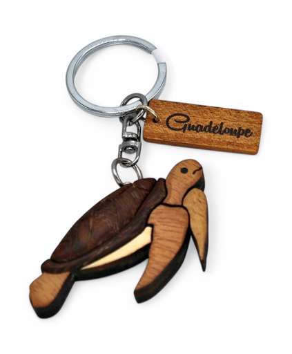 [16014] Porte-Clé Bois Tortue