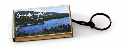 [16034] Porte-Clé Bois Photo (7,5Cm)