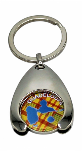 [16037] Porte-Clé Jeton Carte madras