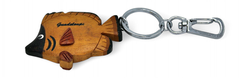 [16053] Porte-Clé Bois Naturel Mix Design