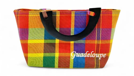 [18042] Sac Madras Avec Poigné En Bois