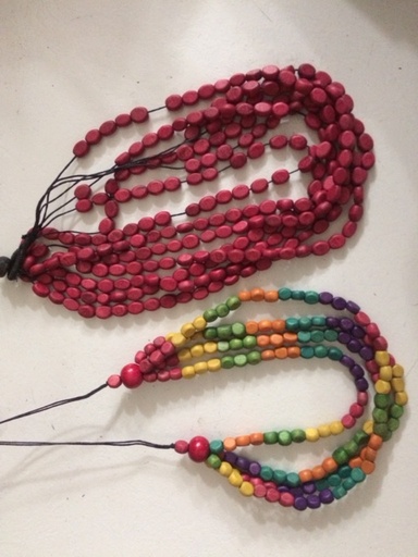 [26012] Collier Pastille Couleurs Divers