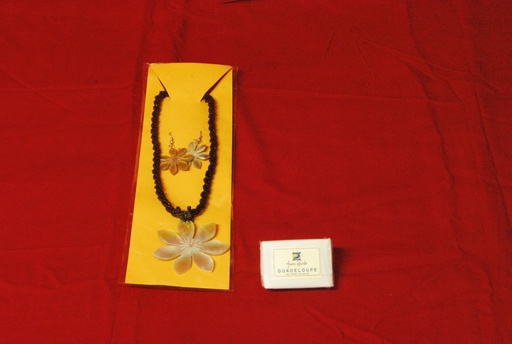 [26019] Collier Etoile/Fleur  Nacre